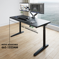 Bureau debout électrique réglable en hauteur, moderne, ergonomique, intelligent, noir, multicolore, durable, à double moteur, 3 niveaux