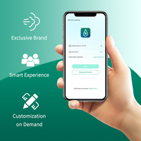 Diffuseur d'arômes intelligent à commande par application Bluetooth personnalisé, diffuseur d'huiles sans eau de table, diffuseur d'arômes en aluminium de table