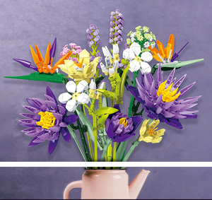 Diy Craft Kits Planta en maceta artificial Ladrillo Juguetes Interior Flor Orquídea Bloque de construcción para regalos Idea - Product Image 4