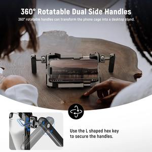 <span class=keywords><strong>Cage</strong></span> de Téléphone Universelle pour Vidéo Smartphone avec Poignées, Adaptateur de Filtre 67mm, Compatible <span class=keywords><strong>iPhone</strong></span> 14 <span class=keywords><strong>13</strong></span> 15 <span class=keywords><strong>Pro</strong></span> <span class=keywords><strong>Max</strong></span> Samsung S23 Ultra - Product Image 3