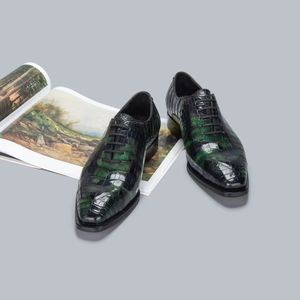 Zapatos de Hombre Elegantes Goodyear Alligator, Zapatos de Estilo Bonito para Hombre, Zapatos Cómodos de Buena Calidad, Zapatos Formales de Fiesta para Hombre - Product Image 2