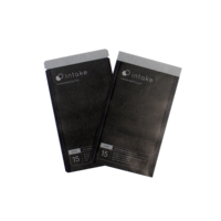 Emballage de sac en plastique personnalisé Pochette debout noire avec logo Sac cosmétique pour enfants avec sac en film polyester composite anti-odeur