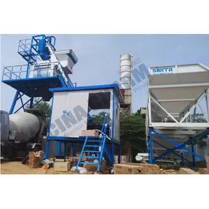 Ultra cost effective HZS50 concrete batching and mixing plant bin concrete batching plant with environmental protection For sale