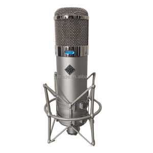 Support antichoc U47 pour microphone de studio DIY, coque de microphone argentée chromée avec pied de micro en métal pour Neumann - Product Image 1