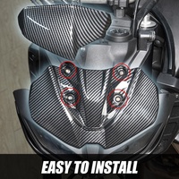 Pelindung Lampu Depan Atas Motor XXUN, Trim Lampu Depan, Fairing untuk Yamaha MT09 MT-09 MT 09 2018 2019 2020