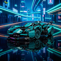 Set de Coche Modelo V12 1:14, 1148 Piezas, Bloques de Construcción Técnicos, Coche de Carreras, Ladrillos Educativos, Coche Deportivo para Niños de 8 a 13 Años, Plástico
