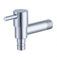 Robinet mural en acier inoxydable avec cartouche en laiton, poignée ABS chromée G1/2, pour buanderie, jardin, extérieur, OEM