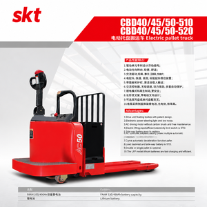 CE Approved CBD40-520 4000kg Powered Pallet Jack Walk-behind Narrow Aisle Warehouse Handling Forklift - Product Image 5