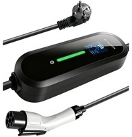 Cargador Portátil para Vehículos Eléctricos TSX de 3.5 kW y 16A con Pantalla, Conector Tipo 2, Estaciones de Carga para Vehículos Eléctricos Certificadas, Personalización, Cargador para Automóviles