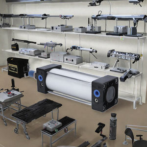 Cylindre standard à course longue série SC, corps en aluminium, tige de piston pneumatique SC32*350 avec composant de roulement à billes à grande poussée - Product Image 2