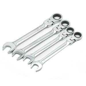 Professional Tools <strong>Ratchet</strong> <strong>Wrench</strong> 8-19mm Hand Tools Chromed Gear Spanner Flexible Head Combination Ratcheting Action <strong>Wrench</strong> - Product Image 1