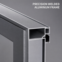 Porte à battant en aluminium double vitrage étanche pour villa, cuisine, hôtel de luxe, jardin, véranda, entrée