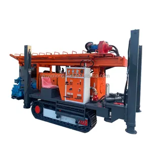 300m Crawler Diesel Engine Water Well Drilling Machine Borehole Rig Mine Drilling Rig Factory Price