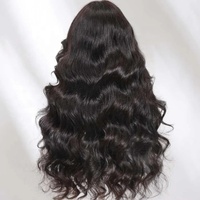 Produits Phares 2024 Perruque Lace Frontale Onde Corporelle 3D Moelleuse avec Frange et Dégradés, Prête à Porter Sans Colle, Cheveux Humains