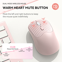 M278 Mouse Komputer Ergonomis Nirkabel 2.4GHz Optik, Tombol Bertekstur Anti Selip, Baterai 1 AA, OEM ODM