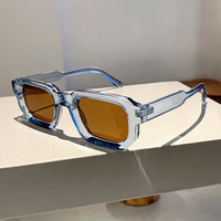 Lunettes de soleil QSKY, livraison directe, style rétro, monture carrée de petite taille, lunettes de soleil personnalisées avec logo de luxe, protection UV400