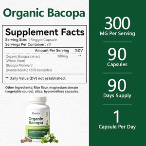 Cápsulas de Extracto de Bacopa para Agilidad Mental con Bacosides Estandarizados, Fabricante de Suplementos de Marca Privada, Proveedor Global B2B - Product Image 2