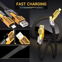 Câble de données multifonction 4-en-1 V8 Mecha 1M A50jjM en alliage de zinc convertible, chargeur de téléphone PD 65W, câble de données PD 27W pour ordinateurs