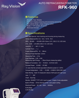Modern Ophthalmic Diagnostic Instrument RFK-960 Combining Refraction and Corneal Curvature Measurement Functions