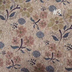 F183 imprimé floral <span class=keywords><strong>en</strong></span> cuir de <span class=keywords><strong>liège</strong></span> tissé support personnalisable polyvalent inspiré de la nature sacs sac à main portefeuilles chapeaux artisanat canapé - Product Image 4