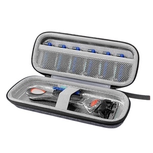 Estuche <span class=keywords><strong>de</strong></span> <span class=keywords><strong>Viaje</strong></span> para Maquinilla <span class=keywords><strong>de</strong></span> Afeitar Manual, Forro Impermeable, Bolsa <span class=keywords><strong>de</strong></span> Almacenamiento Portátil para Cuchillas y Accesorios <span class=keywords><strong>de</strong></span> Afeitado - Product Image 1
