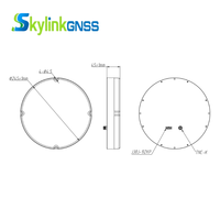 Antena de Sistema Anti-interferencias AT8L18L2N1 de 16 Unidades, Doble Banda L1/L2, para Posicionamiento de Alta Precisión, Navegación y Topografía RTK