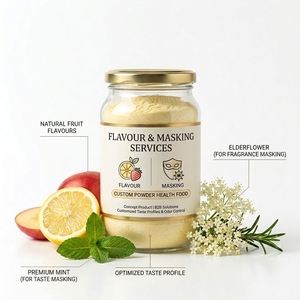 Poudre de complément alimentaire aromatisée à marque privée, saveur personnalisée, sans sucre, à base d'extraits de plantes, pour masquer la saveur amère, OEM - Product Image 1