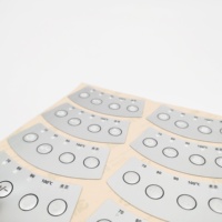 Autocollant étanche en polycarbonate pour contrôleur de machine, personnalisé en usine, avec adhésif 3M, durable et imprimable