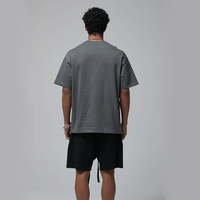T-shirts oversize 280 GSM à épaules tombantes 100 % coton, t-shirts vierges oversize, streetwear, logo personnalisé, t-shirt homme