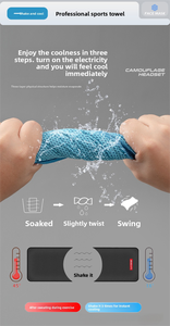 <b>Cooling</b> Sports <b>Towel</b> with Silicone Cover for Outdoor Fitness <b>Cooling</b> Sweat Absorbing Summer Ice Silk for Running Hiking Dancing - Product Image 5