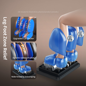 <span class=keywords><strong>Fauteuil</strong></span> de <span class=keywords><strong>massage</strong></span> portable 2025 à double mécanisme, avec 2 dispositifs de <span class=keywords><strong>massage</strong></span>, enveloppement complet du corps par airbag, shiatsu et compresse chaude - Product Image 3