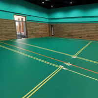 Sol sportif Runsure écologique en PVC acoustique 22 dB, à poser directement sur le béton pour studio de Taekwondo, garantie 10 ans