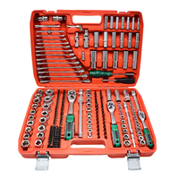 Juego de Llaves de Trinquete Bayley de 216 Piezas, Grado Industrial, Acero con Alto Contenido de Carbono, Accionamiento Manual, 72 Dientes, Estuche Rígido CR-V
