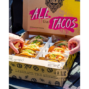 Embalaje de comida rápida para llevar personalizado tortilla mexicana nachos burritos tacos envoltura con la familia compartir papel Gable caja contenedor - Product Image 2