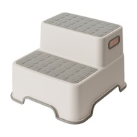 Taburete Infantil de Plástico, Taburete Portátil, Taburete para Niños, Taburete de Plástico de Dos Peldaños