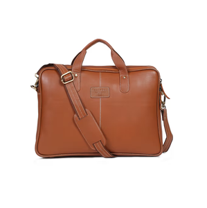 Sac bandoulière en cuir fait main pour femme, 100% authentique, élégant, durable et léger, idéal pour le travail - Product Image 1