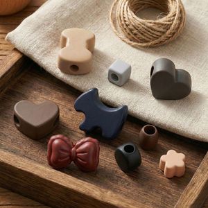 Acrylic Animal-Themed Spacer <b>Beads</b> Mixed Shapes for Bracelet Making Heart Bow Flower Puppy Cube DIY Charms - Product Image 1