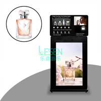 Máquina expendedora automática de perfumes de lujo, inteligente, vertical, para negocios, con pulverizador de fragancias.