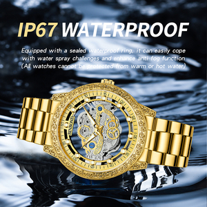 Reloj de Pulsera BINBOND Preciso, Reloj de Cuarzo de Moda para Hombre, con Diseño Hueco, Elegante y de Lujo para Negocios - Product Image 4