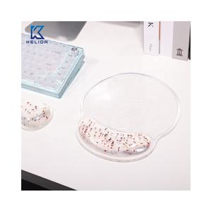 Tapis de <span class=keywords><strong>souris</strong></span> ergonomique en silicone transparent pour gamer avec repose-poignet et coussin anti-douleur pour ordinateur et <span class=keywords><strong>clavier</strong></span> - Product Image 1