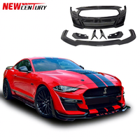 Mustang Pare-chocs en fibre de carbone pour Ford Mustang GT500 2018-2023 Pare-chocs avant et becquet avant modifiés