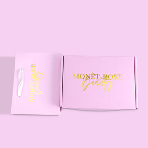 Boîte d'expédition rose personnalisée finition mate pour le stockage de vêtements artisanat shampooing huiles essentielles fourrure UV avantage approvisionnement en gros - Product Image 6