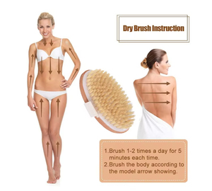 Spazzola per il corpo con setole naturali e logo personalizzato, per esfoliazione a secco e cura della pelle impeccabile. - Product Image 5