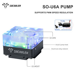 Cassa SO-U6A-12V Socooler-refrigeratore ad acqua efficiente pompa di raffreddamento ad acqua con regolazione della temperatura ottimale ventole e raffreddamento del Computer - Product Image 6