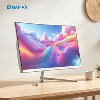 PC de bureau tout-en-un incurvé de 24 pouces Blanc 1920x1080 IPS LCD Intel Core I5 SSD Windows 11 Gaming