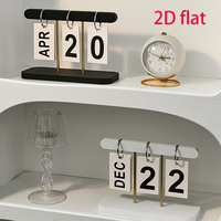 Ornement de bureau créatif minimaliste nordique avec calendrier à feuilles mobiles pour la maison, le salon, la table à manger, la table basse et la décoration de bureau