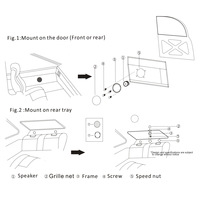 Haut-parleurs de composants Caisson de basses Haut-parleur de voiture Composant Haut-parleur de voiture