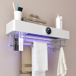 <span class=keywords><strong>Sèche</strong></span>-serviettes électrique <span class=keywords><strong>mural</strong></span> intelligent thermostatique numérique blanc pour salle de bain - Product Image 6