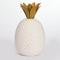 Accessoires de décoration de maison de style européen Artisanat de fruits artificiels Figurine d'ananas noir
