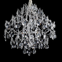 Lustre en cristal antique en fer pour la décoration de mariage, salon, salle à manger et hôtel, éclairage intérieur de haute qualité